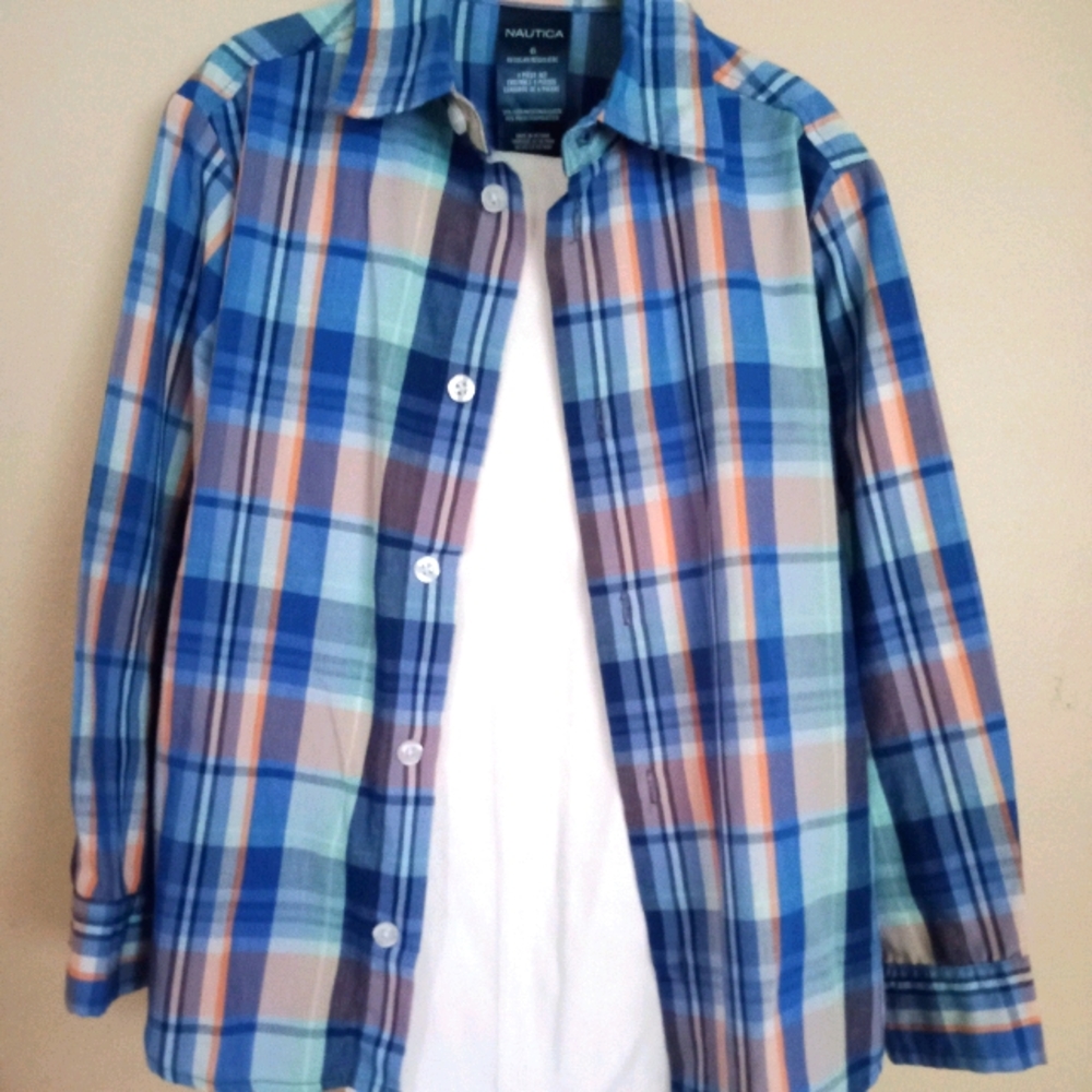 Boys dress shirt and pants set size 6